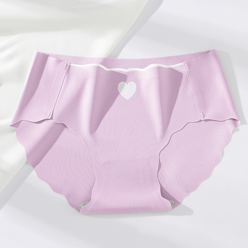 Ropa interior para mujer seda de hielo sin costuras algodón puro antibacteriano cintura media verano niñas pantalones cortos triangulares finos de gran tamaño refrescantes