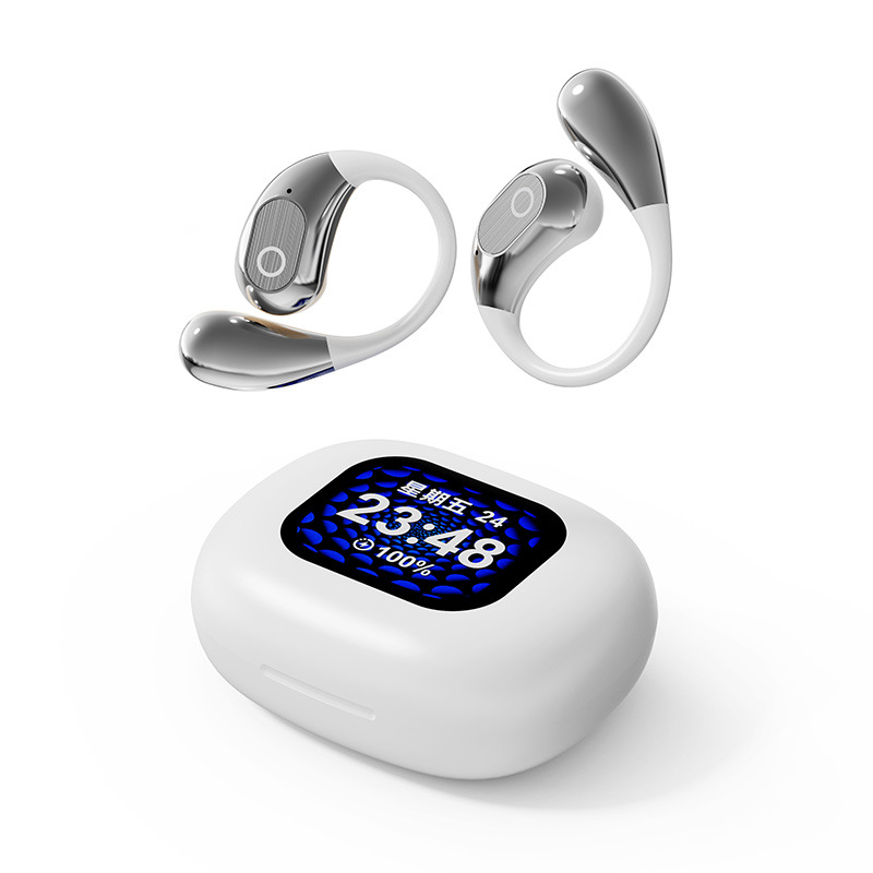 Auriculares Bluetooth A9 Pro con Pantalla V8 — Cancelación de Ruido ANC, Estuche Deslizante