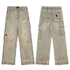 Patch comic work clothes logging wash E41