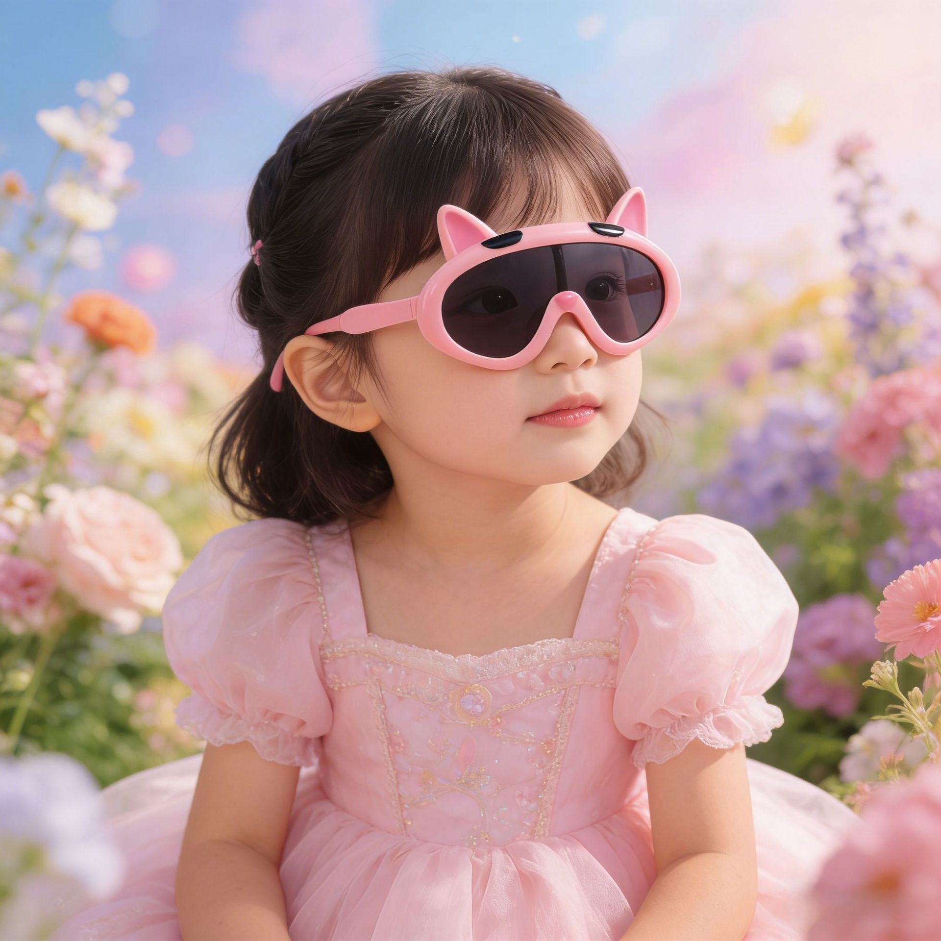 Niños coreanos gafas de sol inins gafas de sol mareas de sol niños bebés niñas dibujos animados bebés niñas gafas de sol