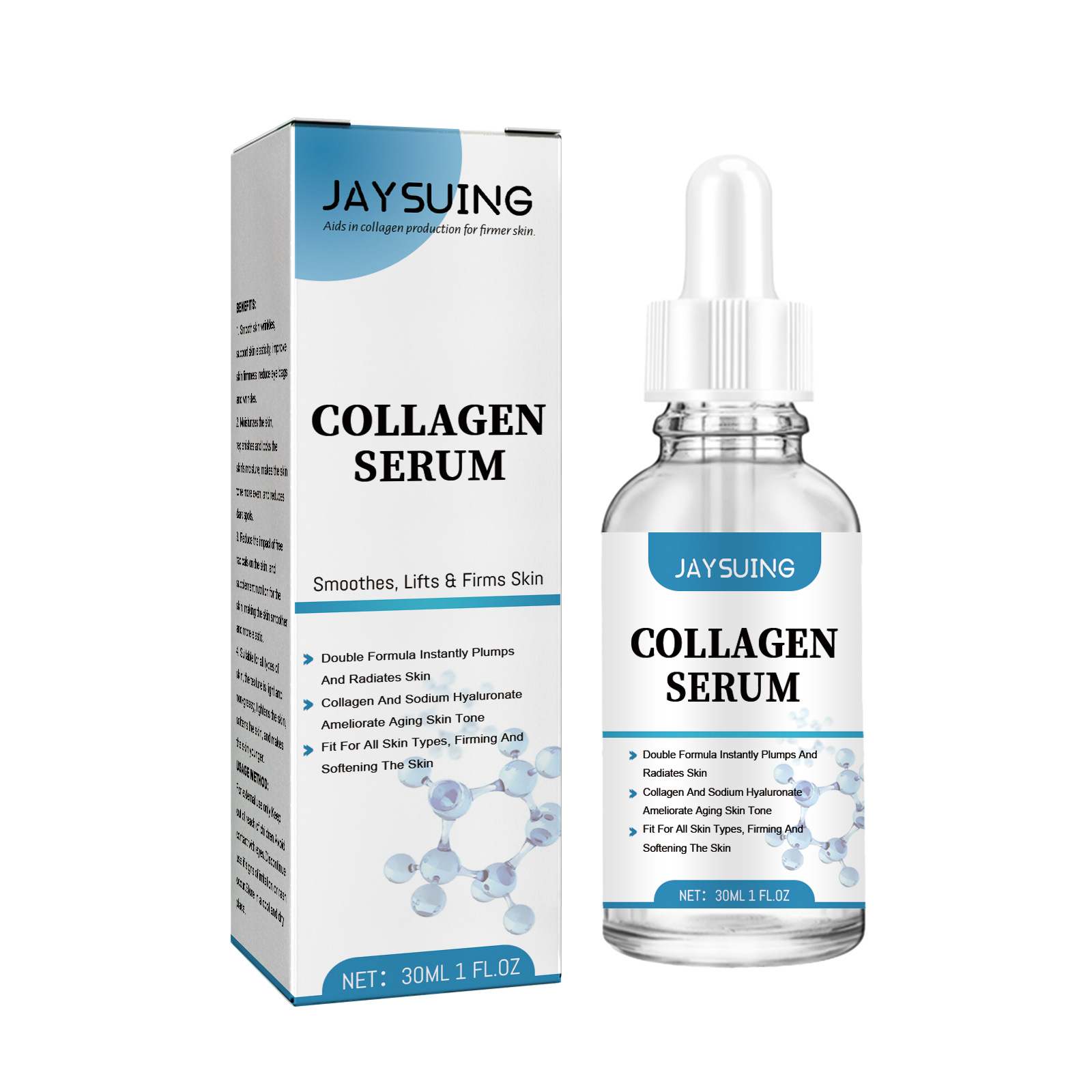 Jayswing antienvelhecimento reafirmante para enfraquecer linhas finas, hidratar, firmar, resistir a rugas, reparar a pele e suavizar a essência_voghion.com