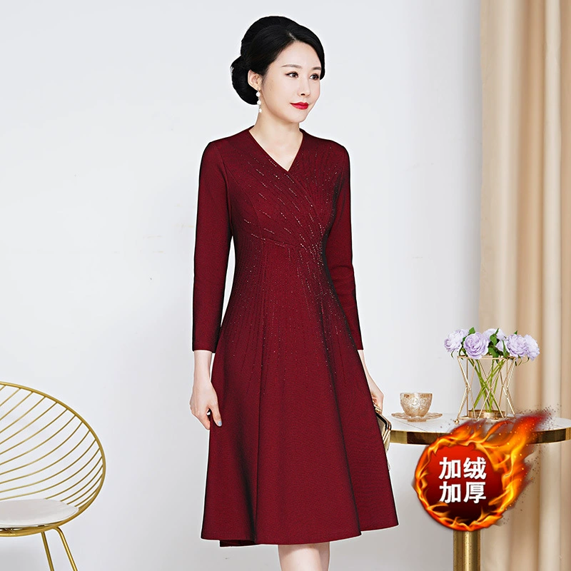 Зимний бархат утолщает и удобна для мамы свадебное платье свадебное платье