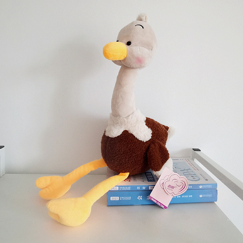Lindo simulación avestruz juguete de peluche pájaro grande muñeca los niños ragdoll muñeca almohada regalo cumpleaños al por mayor
