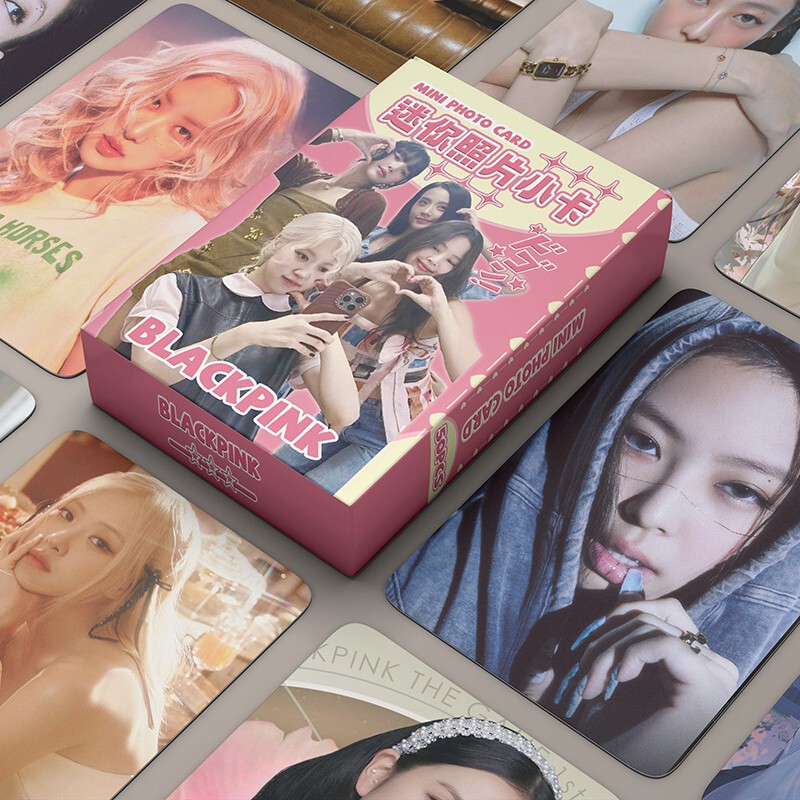 Blackpink Mini Card 5X7.5X2.5Cm Star Peripheral 50 Photos Laser Small Card Lomo Card Blackpink Mini Card 5X7.5X2.5Cm Star Peripheral 50 Photos Laser Small Card Lomo Card