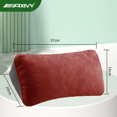 Headrest: Dolphin, Han Dmi, Qin, Yuan - 1-main-driver-triangular-lumbar-support-volcanic-red