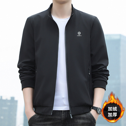 Outerwear Men Spring and Autumn Casual Baseball Jacket Spring Top Trend Brand Workwear Mature Jacket Men