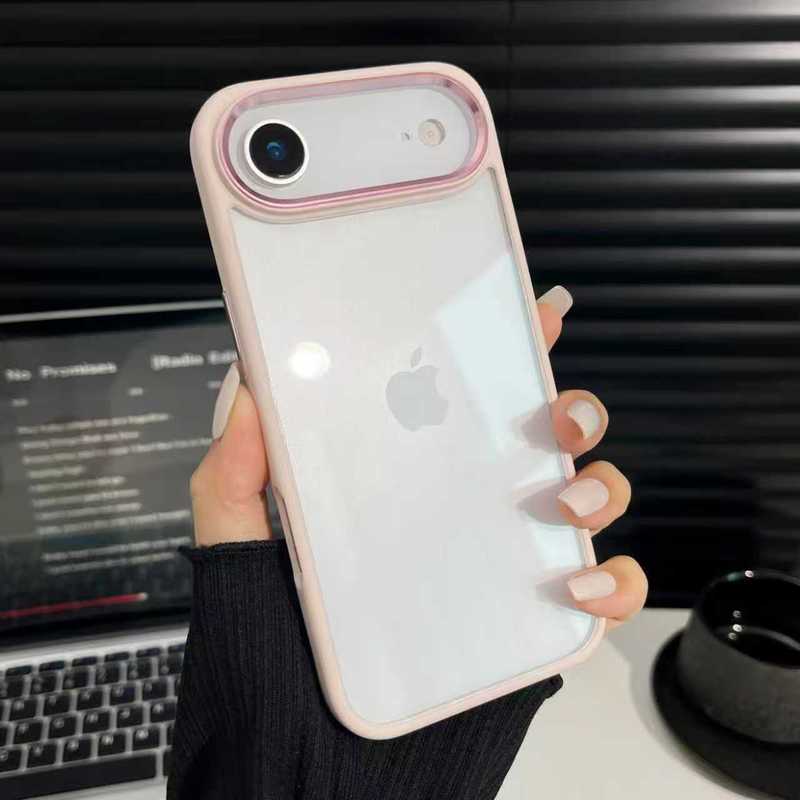 iPhone17promax 携帯電話ケース、ゴールドシールド磁気 Apple 16pro 透明オールインクルーシブ落下防止保護カバーに適しています。|undefined