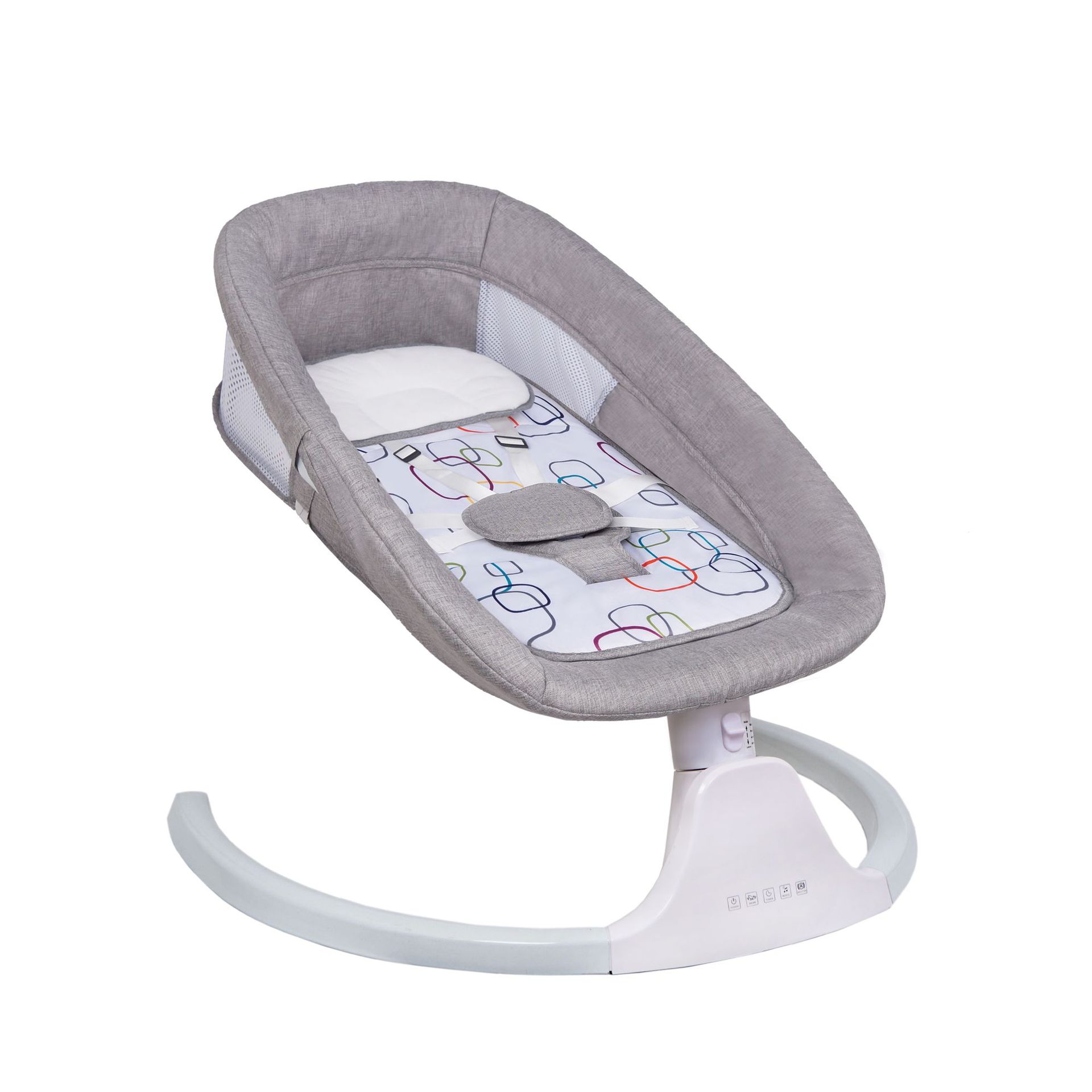 Silla de mecedora de bebés directa de fábrica puede acostarse y ajustar el ángulo de la mecedora de bebés para dormir bebés paquete de regalo de luna llena