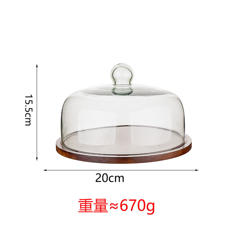 Hot sale retro Acacia pastel bandeja de sala de estar casera snack plato de postres fiesta de exhibición de plato de frutas