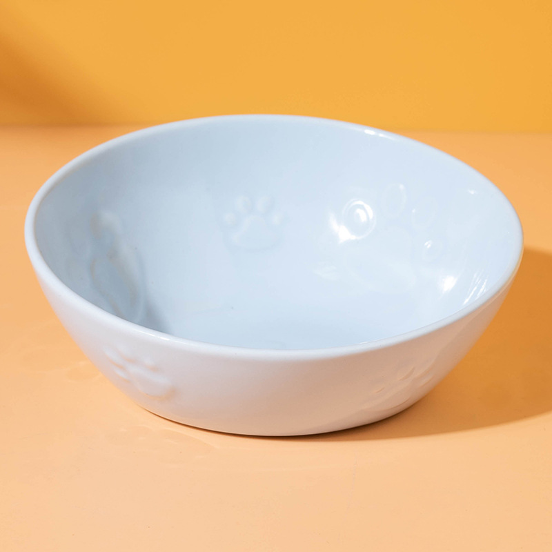 Tazón en relieve con garra inclinada (azul)