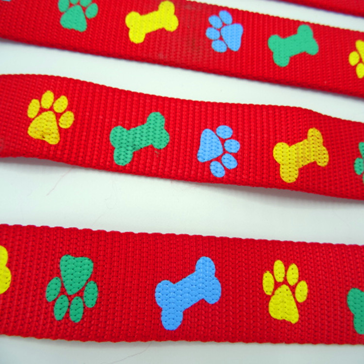 宠物织带  牵引带 狗绳 印刷骨头织带  宠物项圈带 安全狗绳