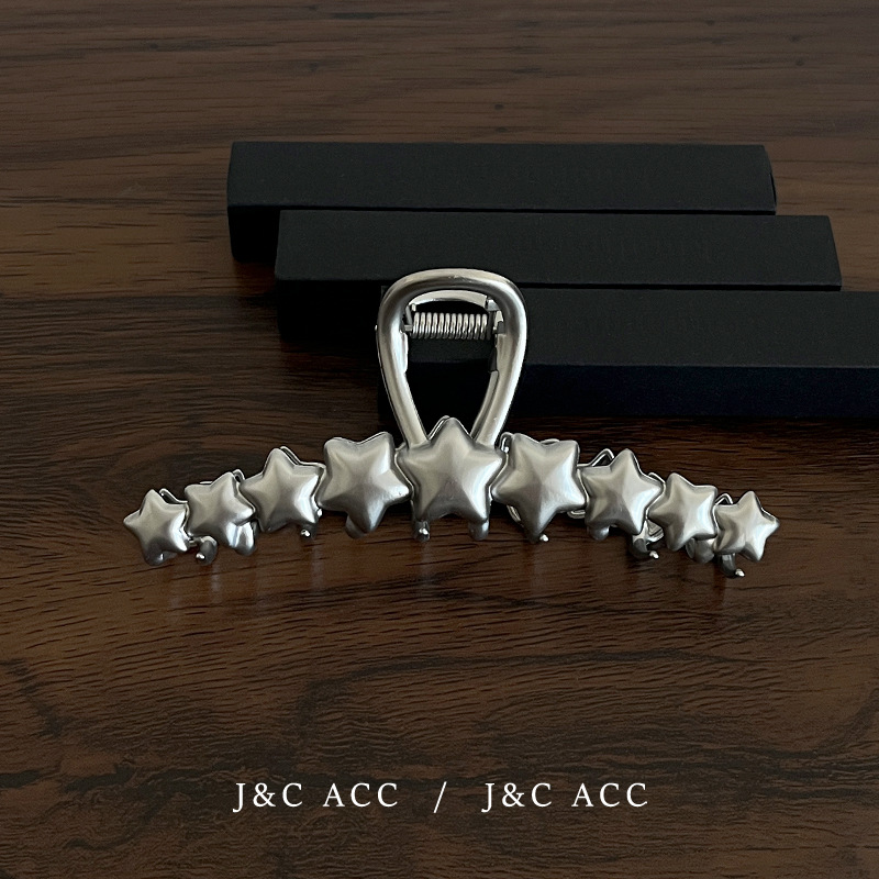 60g Weight Hair Claws Hair Accessories Type 1 Piece Quantity Daily, Street Occasion Alloy Material Star Pattern All Seasons Season Women's Gender Y2K, Modern Style Style Y2K Modern Style Women's Star Alloy Hair Claws 7