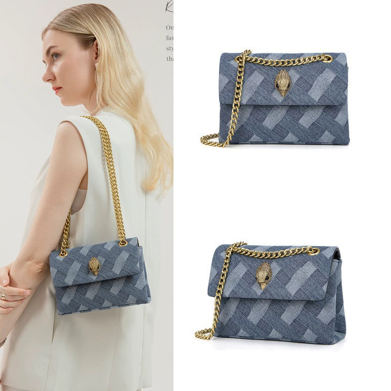 Summer Women's Versatile Bag, Wear-Resistant Denim Bag, Chain Shoulder Bag, Crossbody Bag for Women