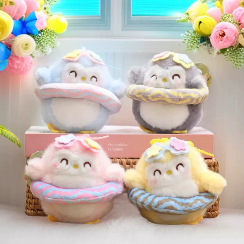 Мягкая игрушка-брелок «Пингвин» с кольцом для ключей и подвеской