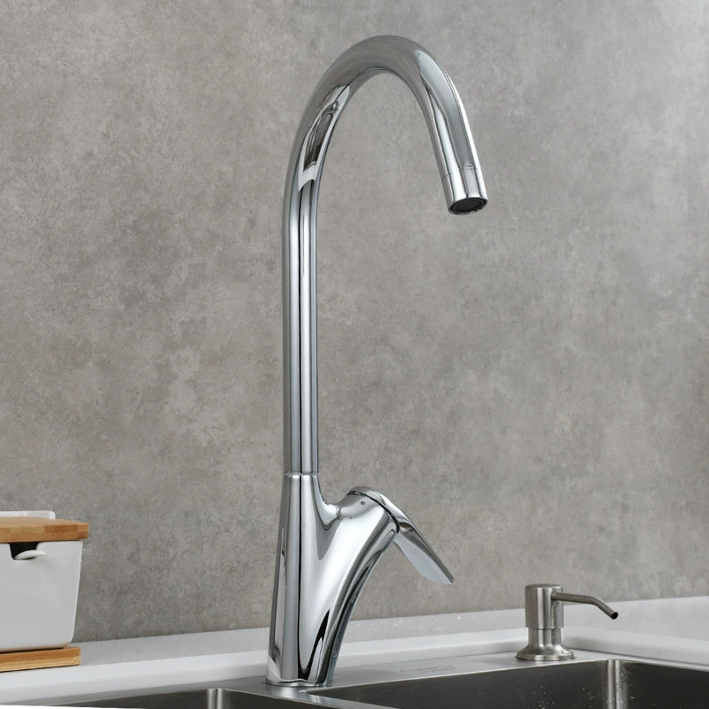 Copper hot and cold kitchen faucet bowls can rotate the faucet, house washing pot, wash basin, wash pool pool water faucet