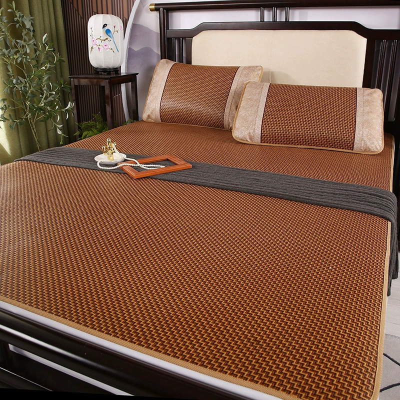 Double-sided home foldable silk summer winter mat