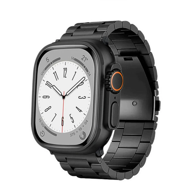 Совместим с Apple Watch 9 титановый сплав, для IWATCH 8/7/6/5/4/SE, гранулированный ремешок для замены
