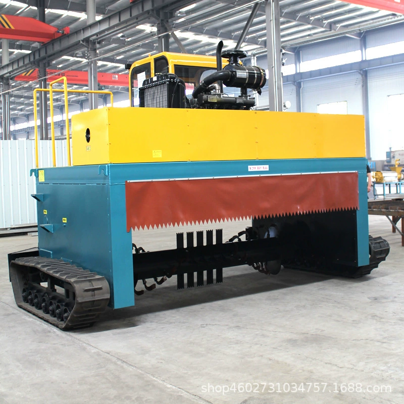 Машина для перекидывания куриного помета, оборудование для ферментации органических удобрений из свиного помета, линия по производству органических удобрений малой мощности, машина для перекидывания коровьего помета