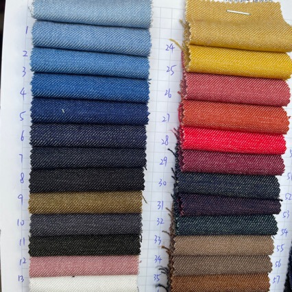 310g No-Wash Double-Strand Twill Denim Fabric, Brushed Tr Stretch Denim Fabric, Fashionable Women's Suit Fabric