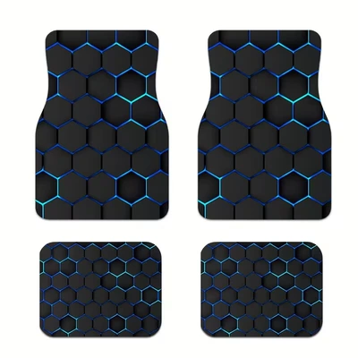 Avtomobil döşəmə paspasları, Visual Crystal Velvet Car Floor - 58de-technology-cool-4-3045cm-two-piece-set-for-rear-seat