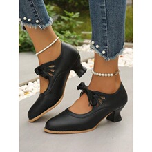 W 65245 Lace-up Hollow Out Heels �ο�ϵ���߸�Ь ŷ���羳��