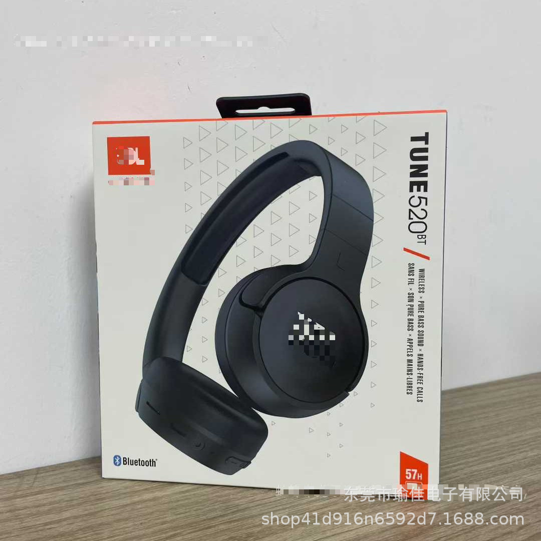 Cross-Border Tune 520Bt Over-Ear Bluetooth Headphones, True Wireless, Hot-Selling Foreign Trade E-Commerce Bestseller, Wholesale High Quality