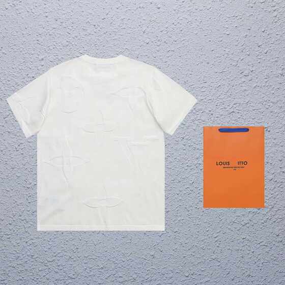 High Version Donkey Home T-shirt 25 New Summer Printed Embroidered Knitted Wool Loose Simple Short Sleeve Unisex