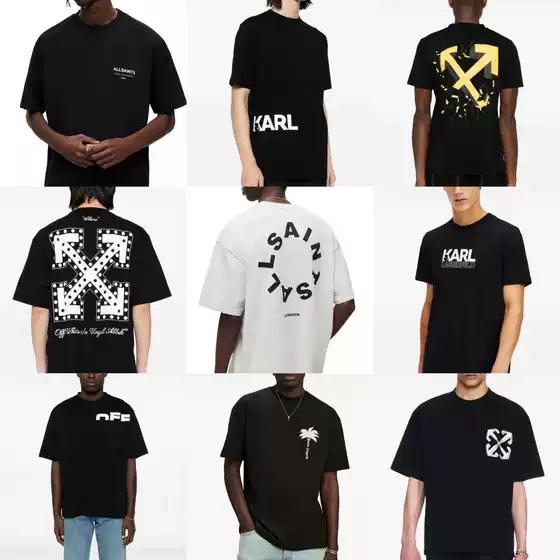 Please Contact Customer Service to Go to the New Store and Buy Men's Short-Sleeved Printed T-Shirts for Spring/Summer 2025 at a Lower Price. Trendy Chinese Youth Brand
