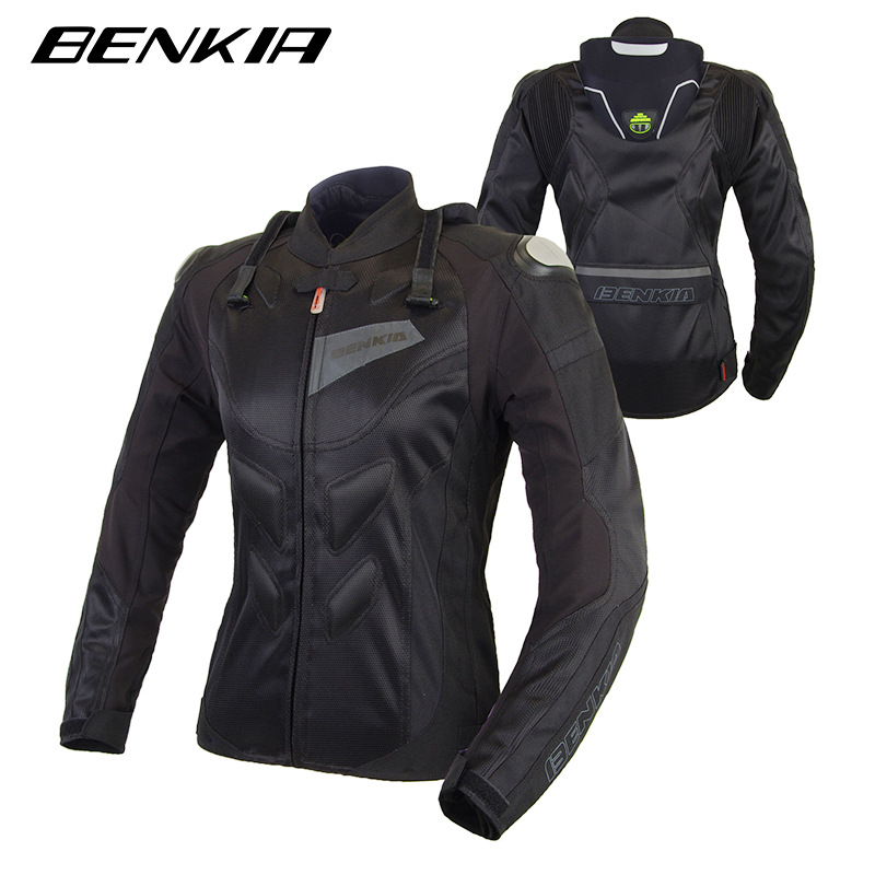 宾骑亚摩托车骑行服春夏秋透气防风女骑机车服防摔骑行服耐磨反光