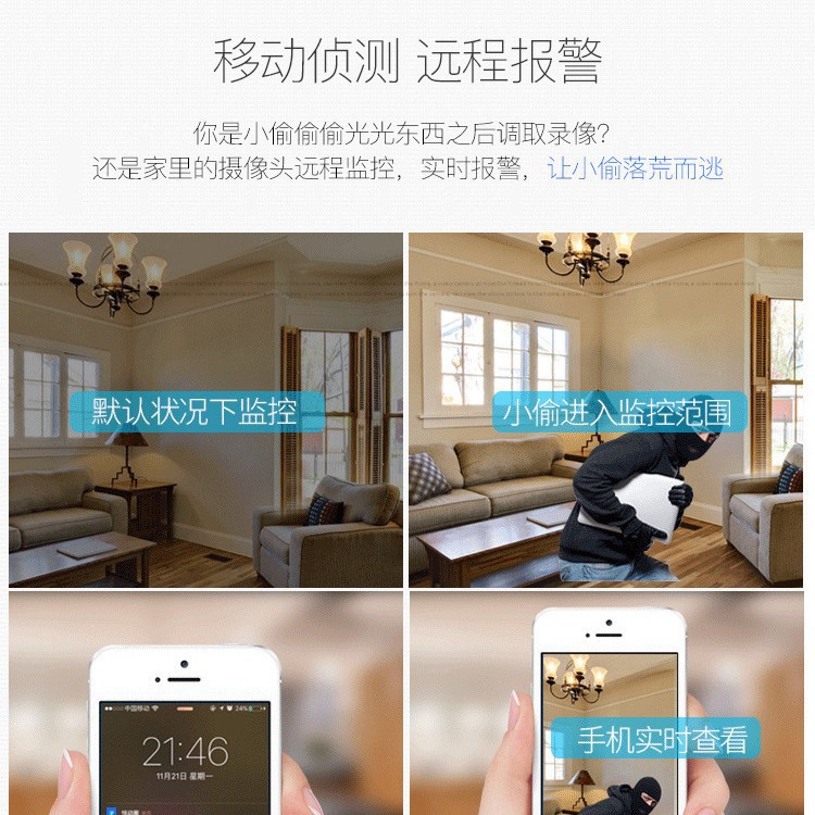 HD WiFi Monitor remoto tres antena cinco antena cámara inalámbrica cámara de red inteligente hogar