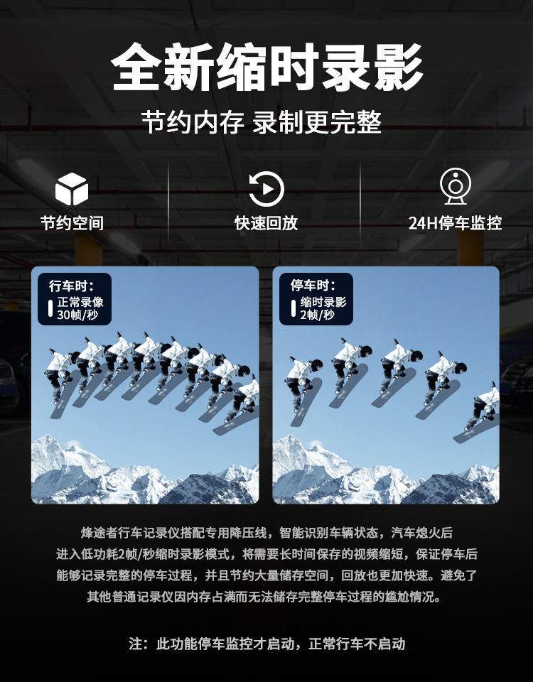 Universal Car-Mounted Mobile Phone WIFI Large-Screen Time-Lapse Video Recorder Hidden 1080P HD Night Vision Dash Cam