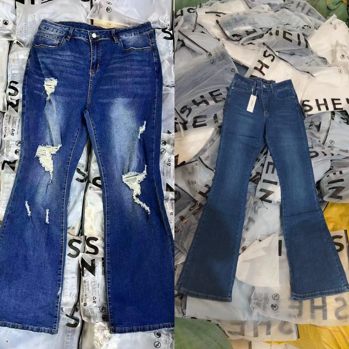 Трансграничная внешняя торговля Европейские и американские женские джинсы