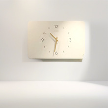 电表箱装饰画钟表简约竖款挂钟挂画电闸配电箱遮挡时钟打孔遮丑