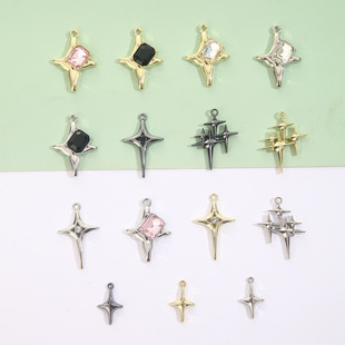 Crocore Cross Accessories Internet Celebrant Mini Jewelry Gun Black Sweet Cool Wind Earrings Necklace DIY Hand-made Pendant