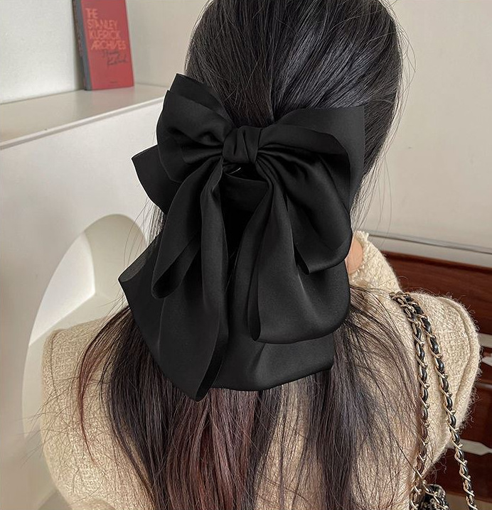 80g Weight Women's Sweet Bow Knot Cloth Hair Clip Hair Claws