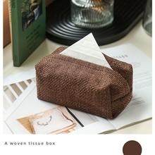 跨境新款现代简约布艺纸巾盒民宿居家ins抽纸盒收纳袋包创意轻奢