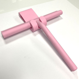 New Pink Silicone Glass Wiper Silicone Hook Glass Mirror Scraper Glass Scraper Storage Hook