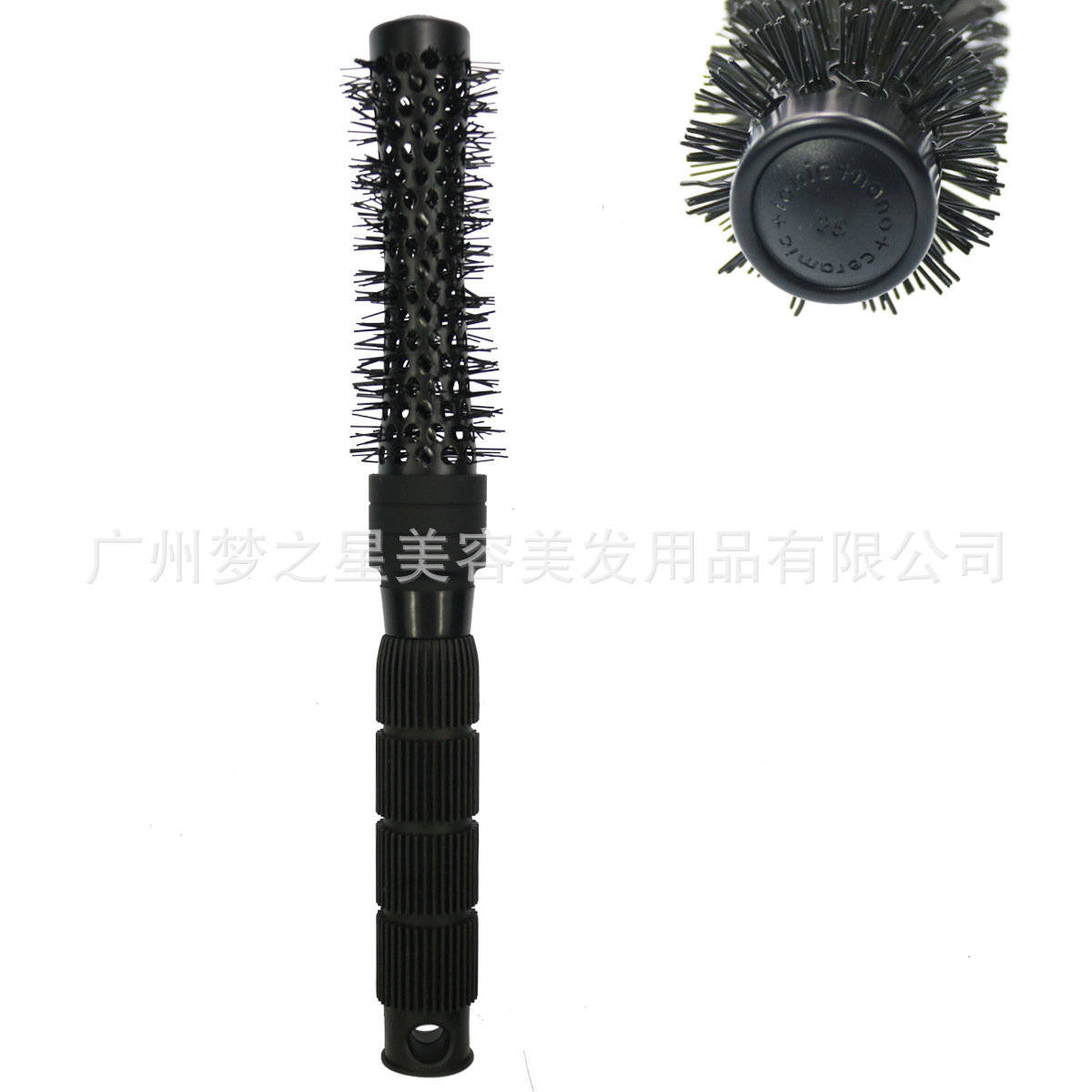 納米陶瓷導(dǎo)熱圓滾梳 大波浪卷發(fā)造型梳 沙龍理發(fā)梳 蓬松吹直發(fā)梳