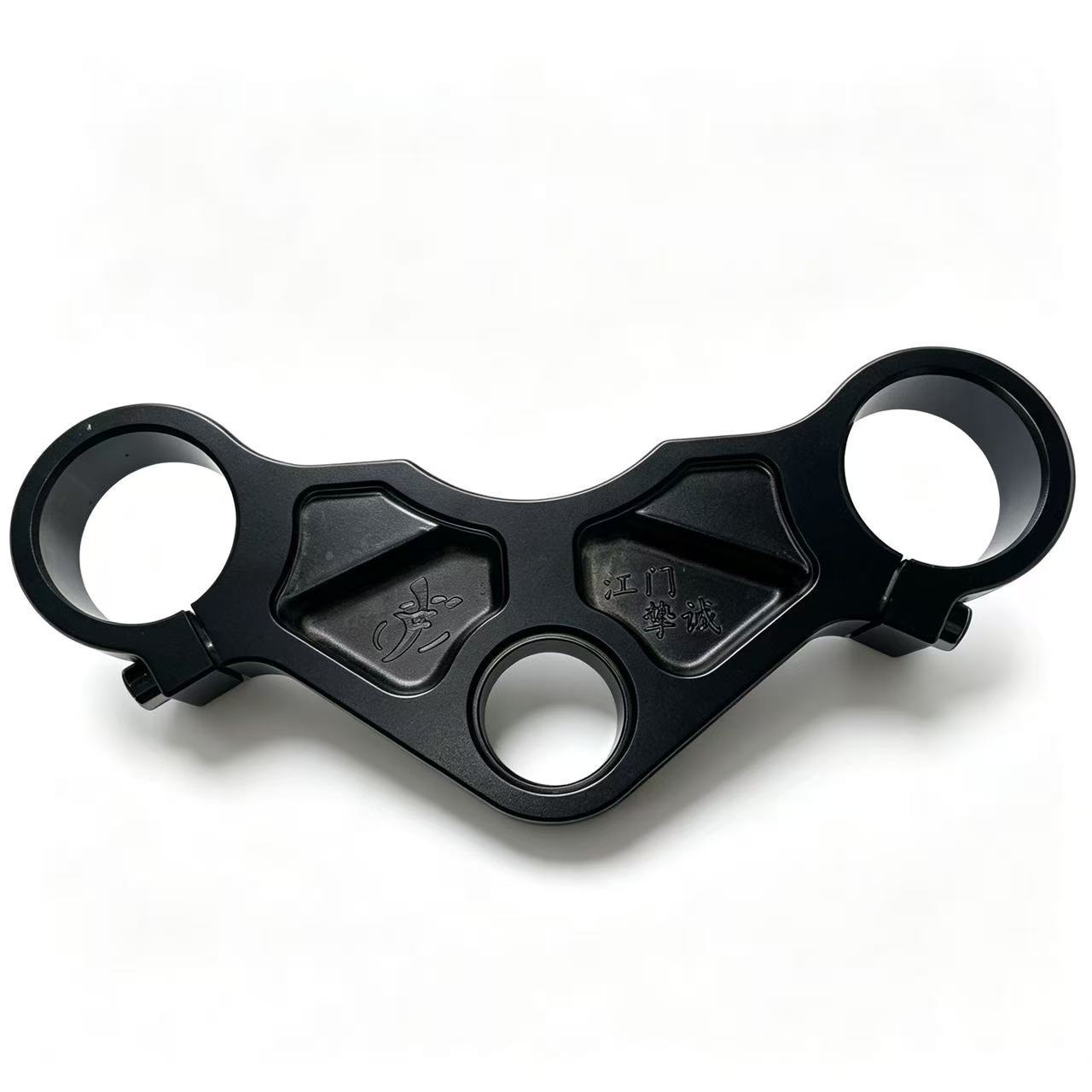 Motorcycle Electric Off-Road Motorcycle Front Shock Absorber Accessories Steering Column Lower Linkage Plate Matte Black