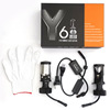 New Y6D lens car LED headlight h4 fish eye small lens mirror motorcycle head light front lights far and near one
