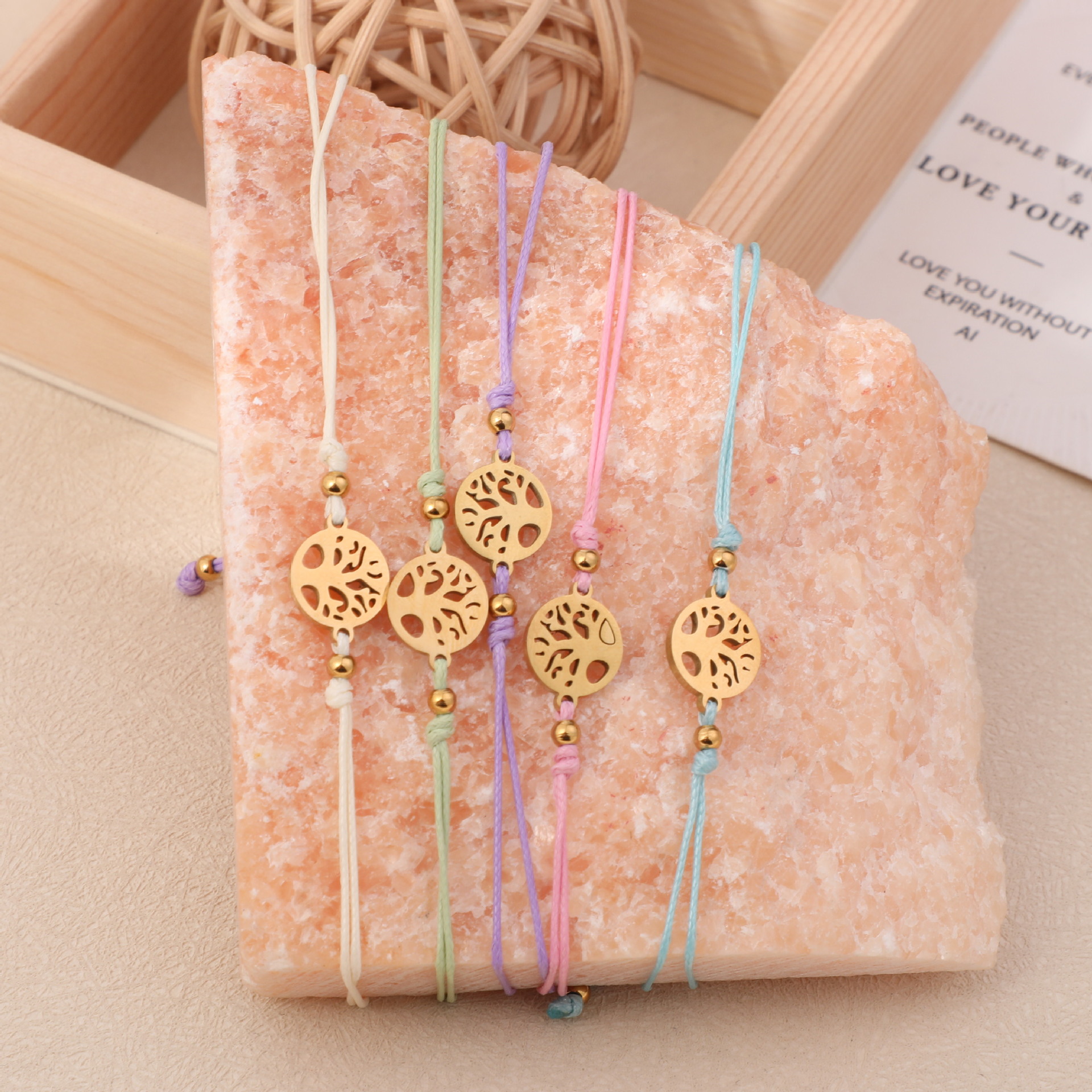 5g Weight 304 Stainless Steel Pendant Material Bracelets, Drawstring Bracelets Classification 304 Stainless Steel, rope Chain Material cable chain, Cord String Chain Type 1 Piece, 1 Set Quantity Daily Occasion 304 Stainless Steel, rope Material Tree, Heart Shape Pattern All Seasons Season Women's Gender Plating Design Basic Style Basic Tree Heart Shape 304 Stainless Steel Rope Cable Chain Cord String String Bracelets Wholesale 10