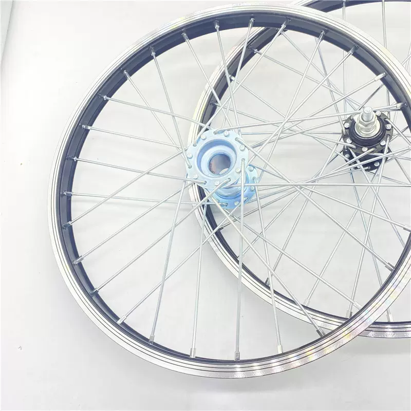 休闲三轮车203轴承铝合金活轮组公路车山地自行车实心轴旋飞轮毂