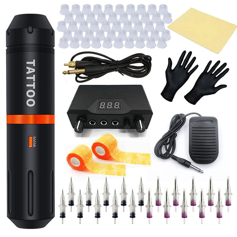 BRONC 1003-97 New Tattoo Pen Set, In Stock, Tattoo Machine, Power Motor, Integrated Needle, Tattoo Combination