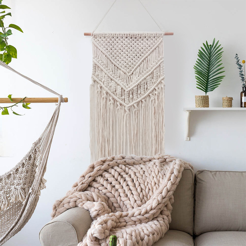 家居装饰挂毯园林民宿景观装饰挂毯北欧风装饰挂毯墙面背景装饰网