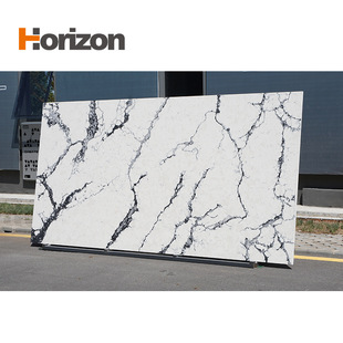 Support Customized Fish Belly White Quartz Stone Countertop Panel Kitchen Cabinet Panel Fish Belly White Quartz Stone Large Slab Export