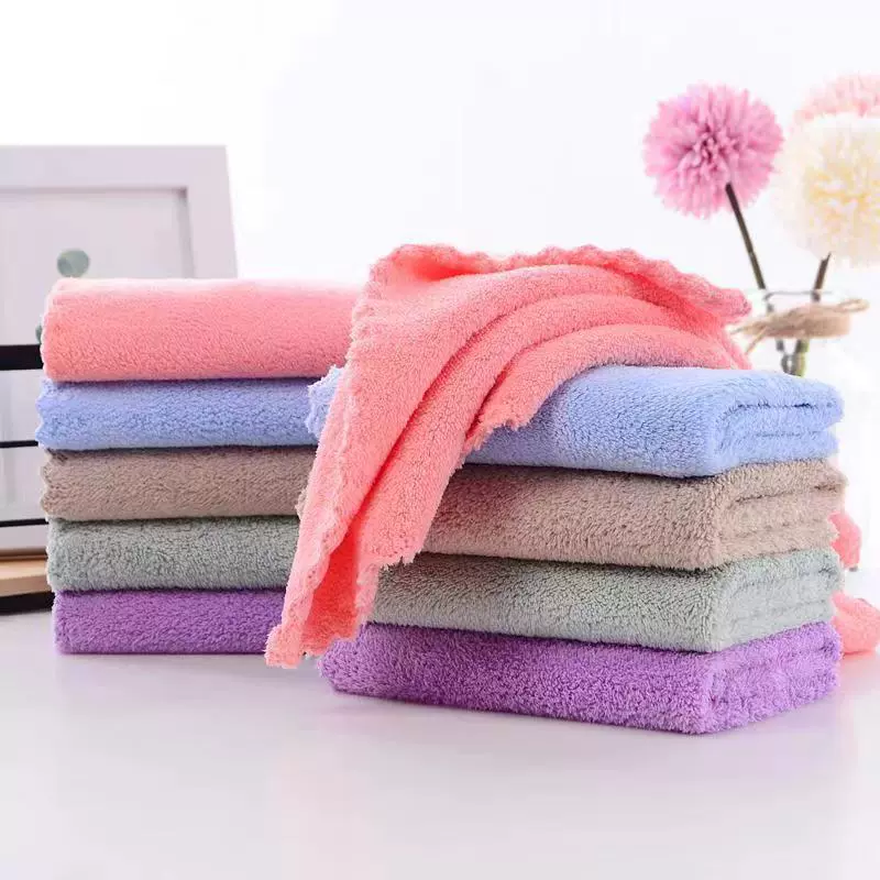 Оптовая Продажа с фабрики коралловый флис квадратное полотенце детское лицо квадратное полотенце детское полотенце медведь Подарочное полотенце бытовой