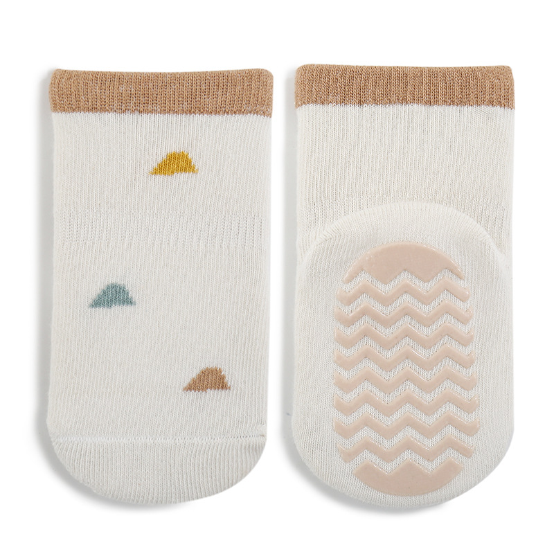 Calcetines de bebé para niños primavera nuevos calcetines de piso antideslizantes de silicona para bebés recién nacidos calcetines de algodón para niños de media pantorrilla
