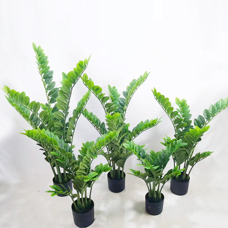 Simulation of money tree potted lucky tree green bonsai store living room porch decoration fake tree ornaments lucky tree plastic