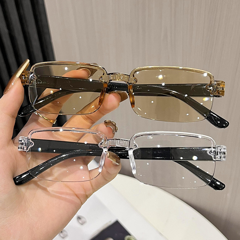 High-Definition Imitation Crystal Reading Glasses for Travel, Comfortable, Anti-Fatigue, Smart Zoom, Ultra-Light, Frameless, Anti-Blue Light Reading Glasses