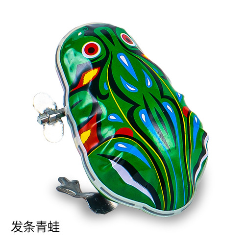 Spring-wound toy chicken with chain, kindergarten gift, sold on street stalls, lively small animal, cheap street stall toys